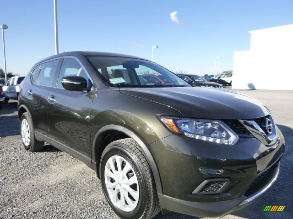 2015 Rogue S AWD - Midnight Jade / Almond photo #1