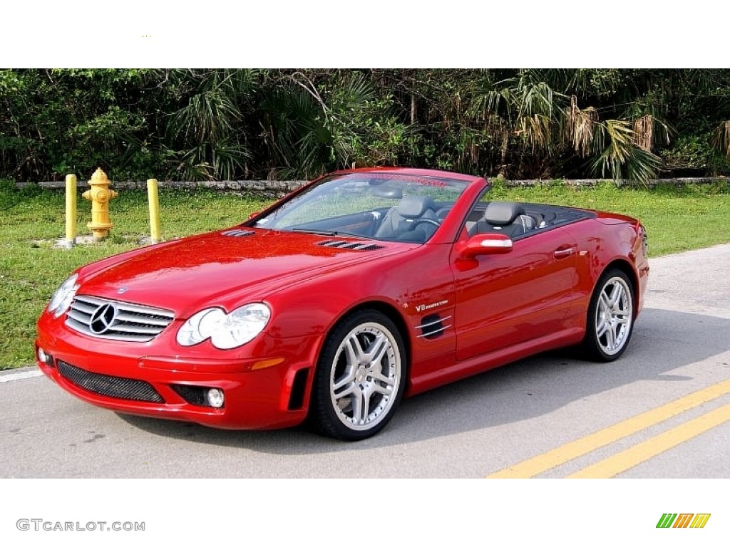Mars Red 2006 Mercedes-Benz SL 55 AMG Roadster Exterior Photo #102355028