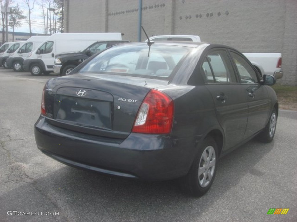 2011 Accent GLS 4 Door - Charcoal Gray / Gray photo #12