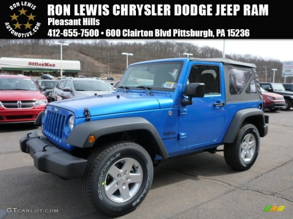 Hydro Blue Pearl Jeep Wrangler