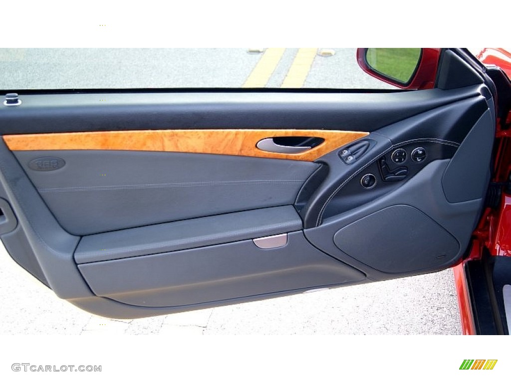 2006 Mercedes-Benz SL 55 AMG Roadster AMG Charcoal Door Panel Photo #102355916