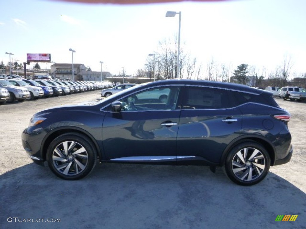 2015 Murano Platinum AWD - Arctic Blue Metallic / Graphite photo #6