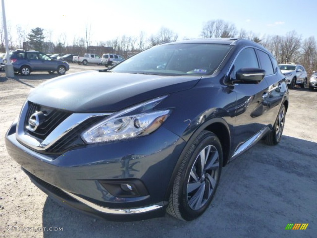2015 Murano Platinum AWD - Arctic Blue Metallic / Graphite photo #7
