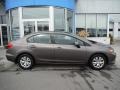 2012 Urban Titanium Metallic Honda Civic LX Sedan  photo #2