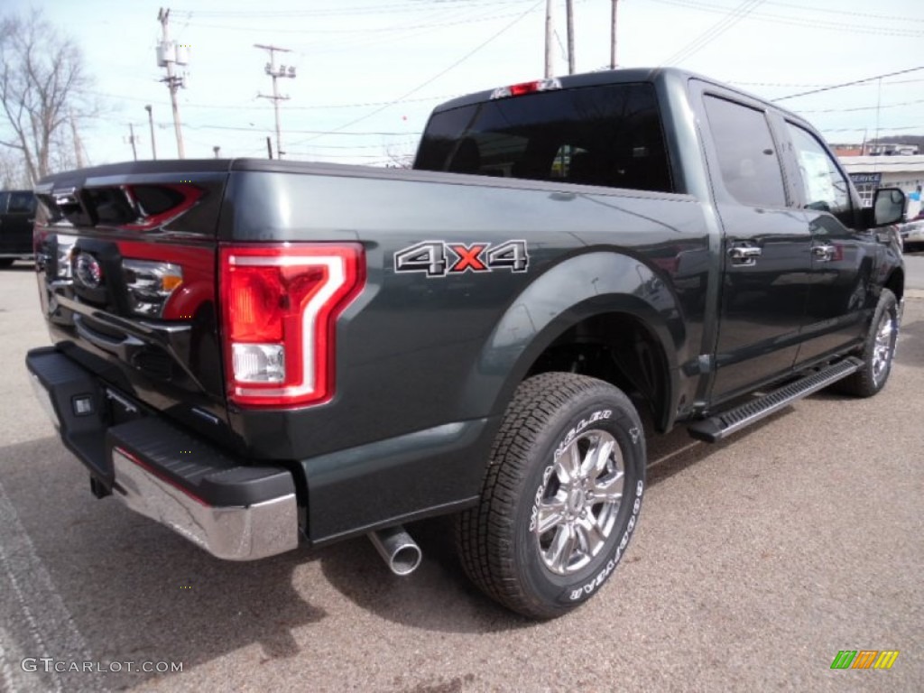 2015 F150 XLT SuperCrew 4x4 - Guard Metallic / Medium Earth Gray photo #9