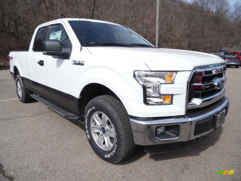 Oxford White 2015 Ford F150 XLT SuperCab 4x4 Exterior Photo #102364856