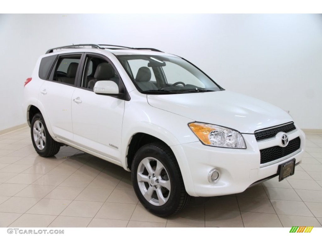 2011 RAV4 Limited 4WD - Blizzard White Pearl / Ash photo #1