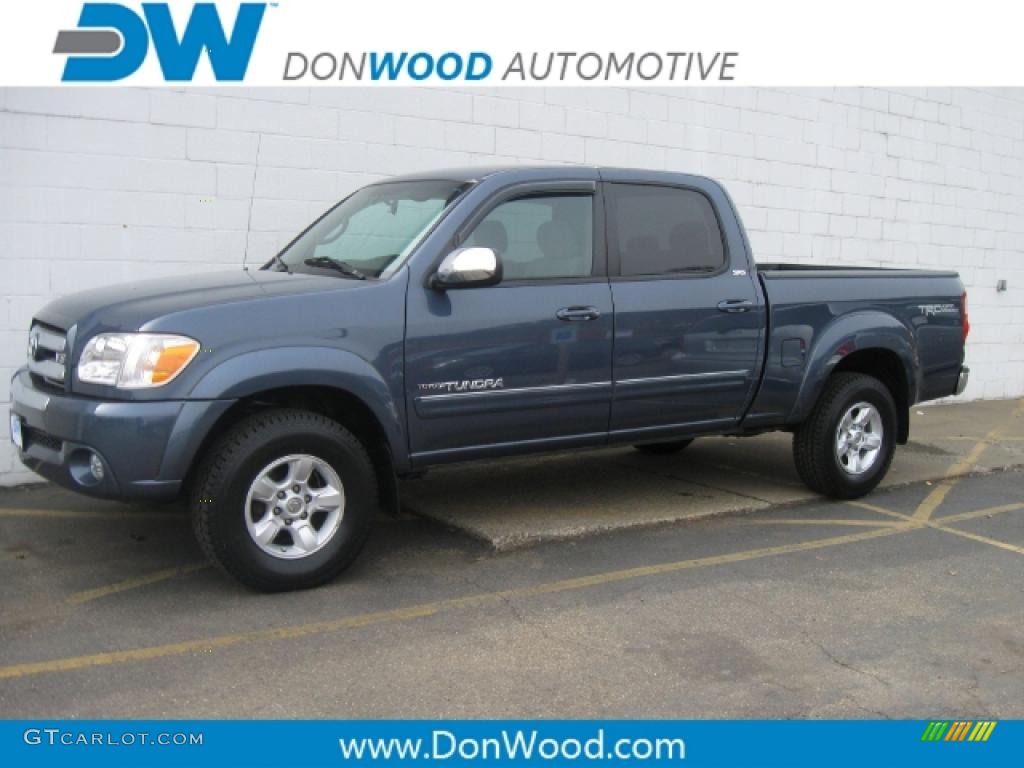 2006 Tundra SR5 Double Cab 4x4 - Bluesteel Metallic / Dark Gray photo #1