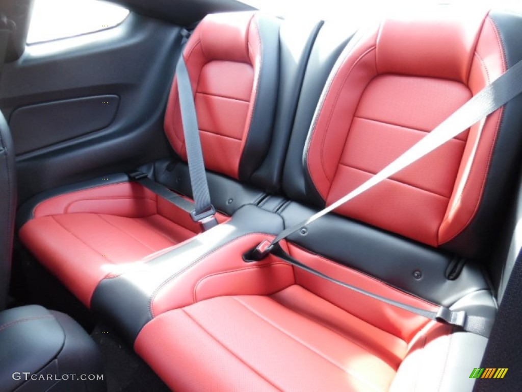 2015 Mustang GT Premium Coupe - Ingot Silver Metallic / Red Line photo #12