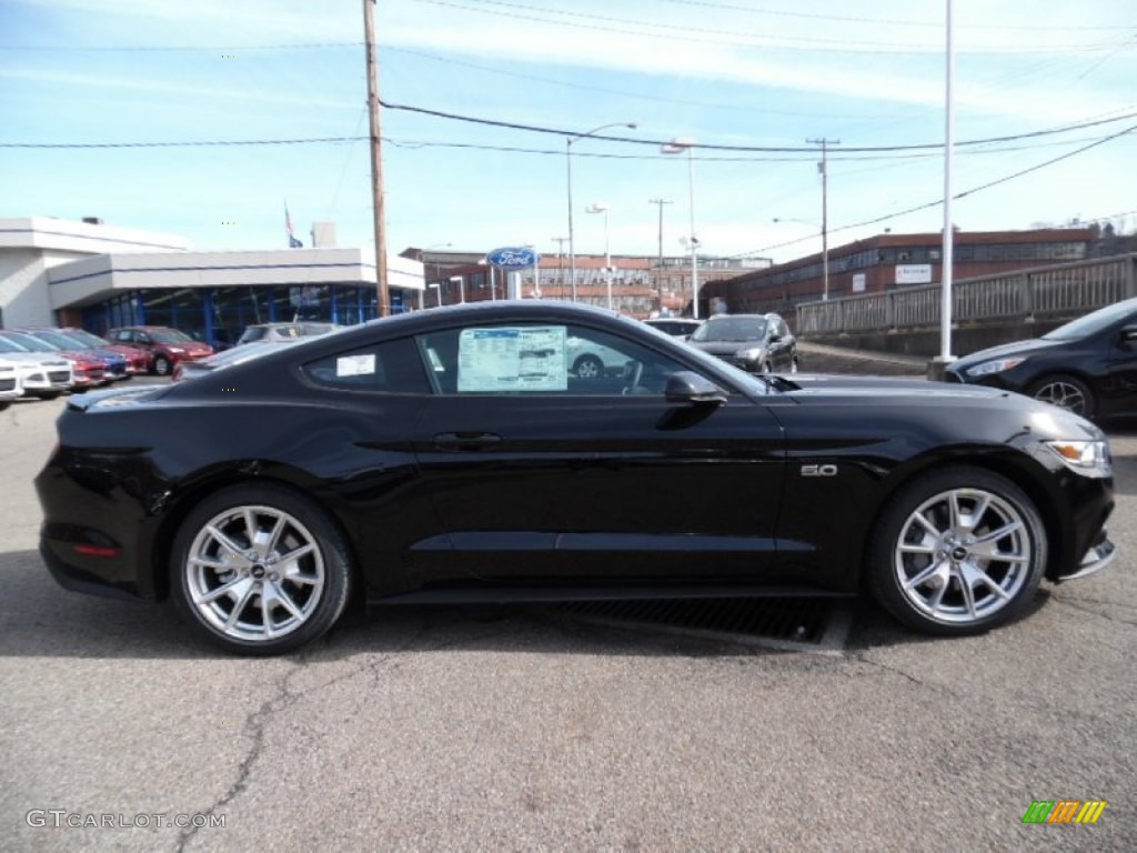 2015 Mustang GT Premium Coupe - Black / 50 Years Raven Black photo #1