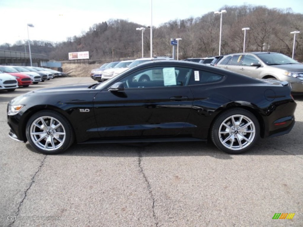 2015 Mustang GT Premium Coupe - Black / 50 Years Raven Black photo #5