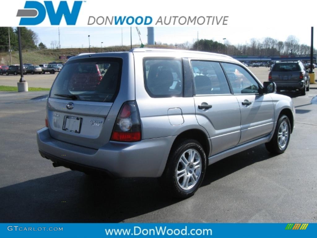 2008 Forester 2.5 X Sports - Steel Silver Metallic / Anthracite Black photo #3