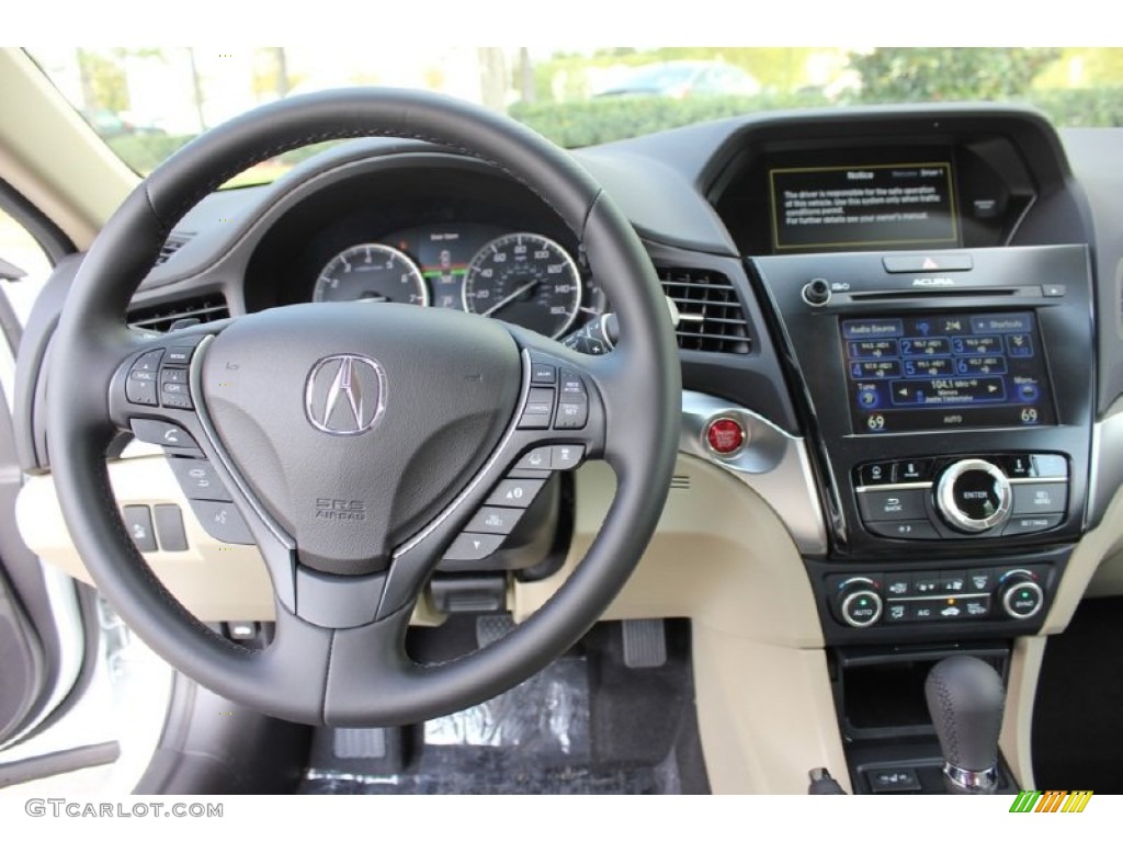 2016 Acura ILX Technology Parchment Steering Wheel Photo #102367540