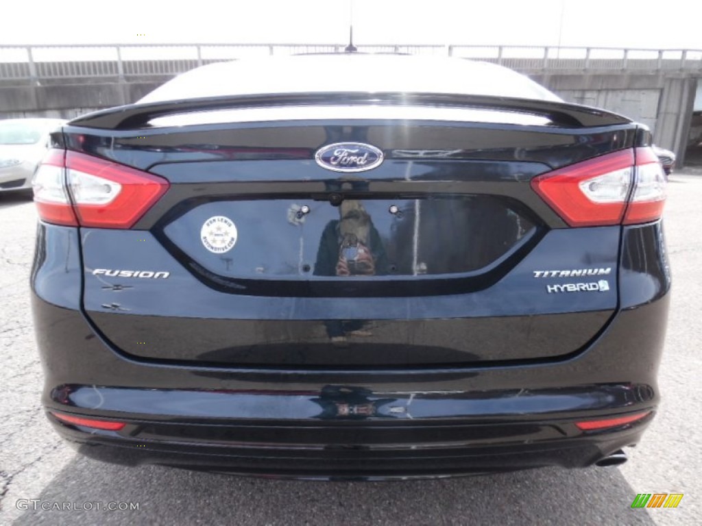 2014 Fusion Hybrid Titanium - Dark Side / Charcoal Black photo #7