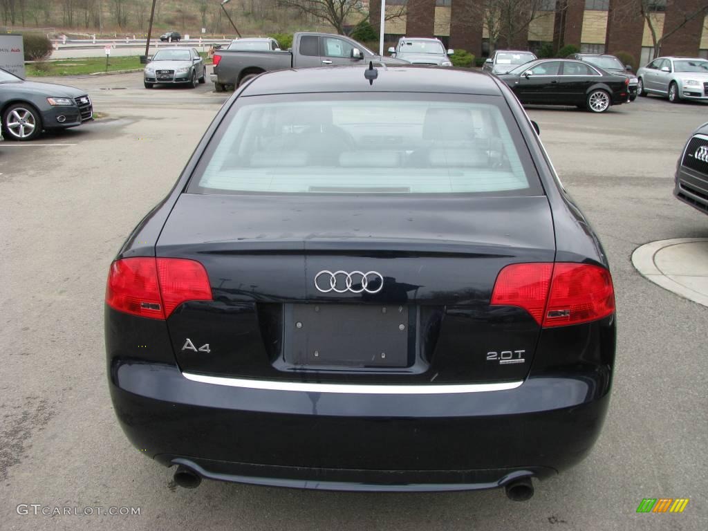 2008 A4 2.0T quattro Sedan - Deep Sea Blue Pearl Effect / Light Gray photo #4