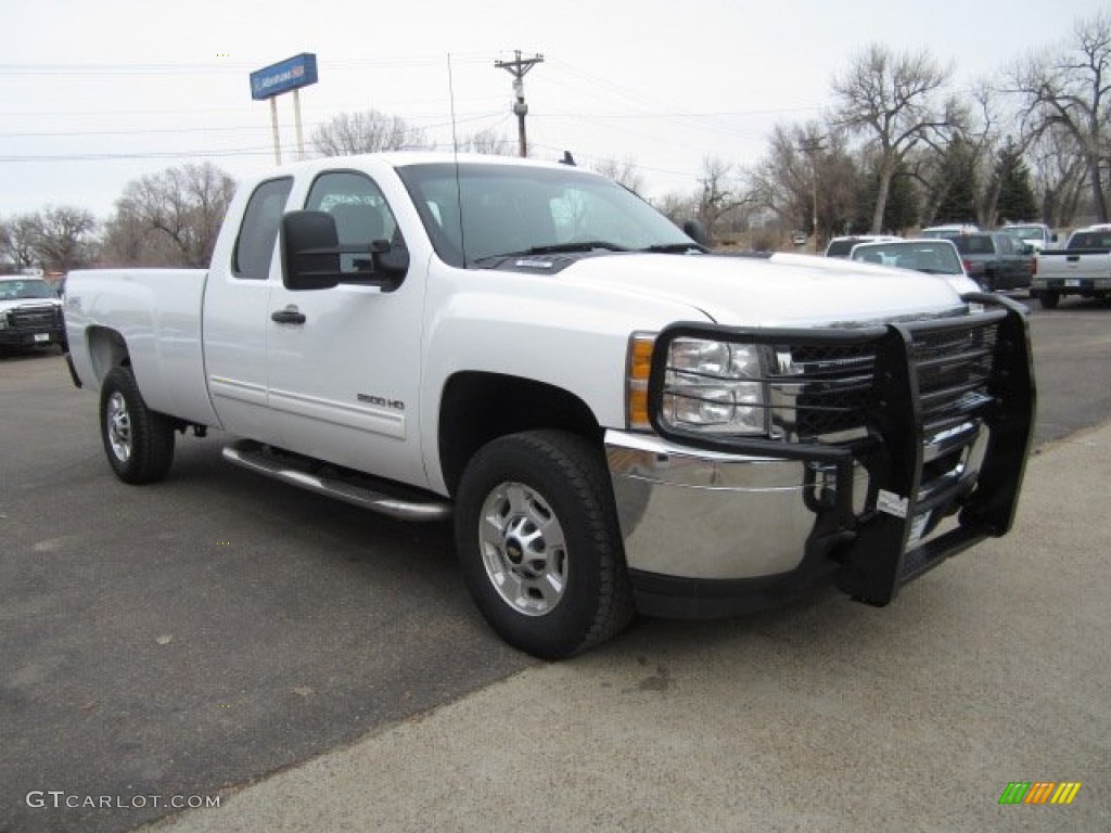 2012 Silverado 2500HD LT Extended Cab 4x4 - Summit White / Ebony photo #2