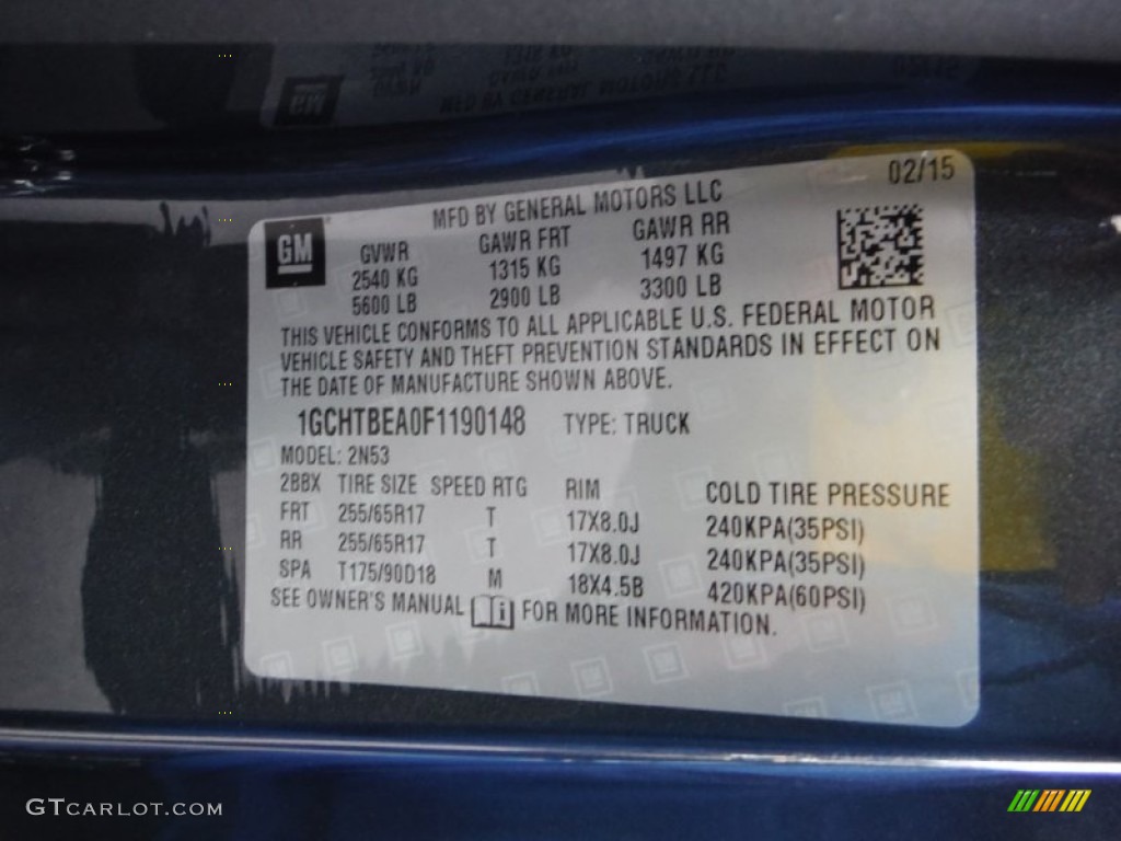 2015 Colorado LT Extended Cab 4WD - Cyber Gray Metallic / Jet Black photo #24