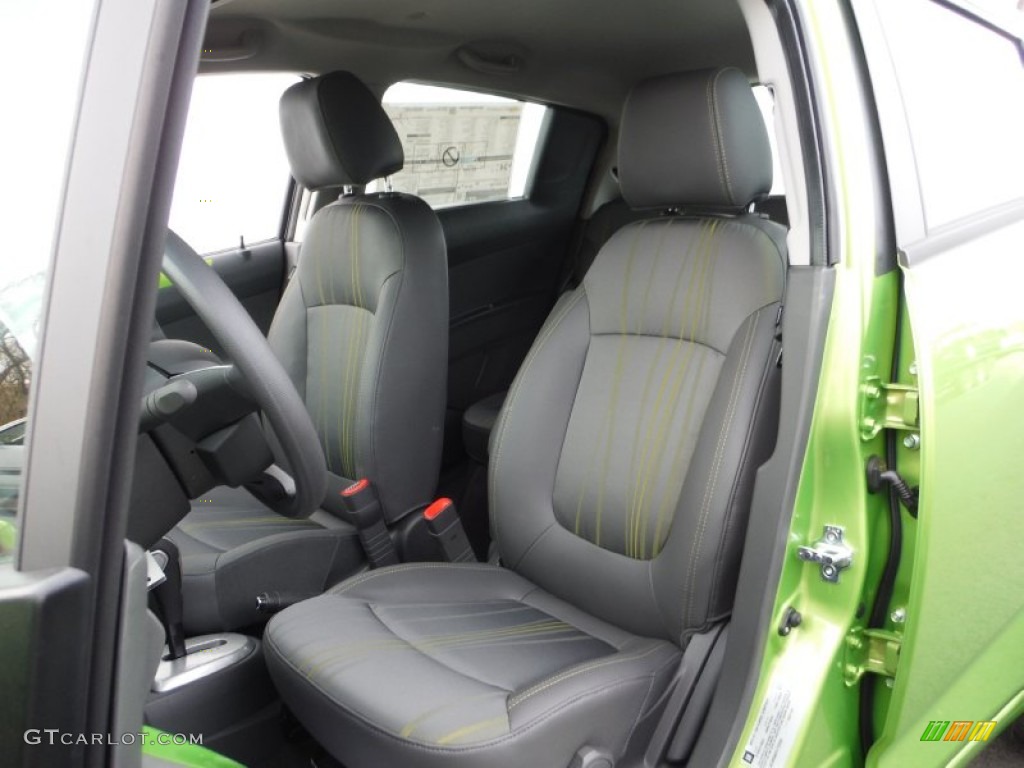 Green/Green Interior 2015 Chevrolet Spark LT Photo #102375629