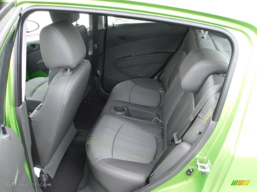 Green/Green Interior 2015 Chevrolet Spark LT Photo #102375719