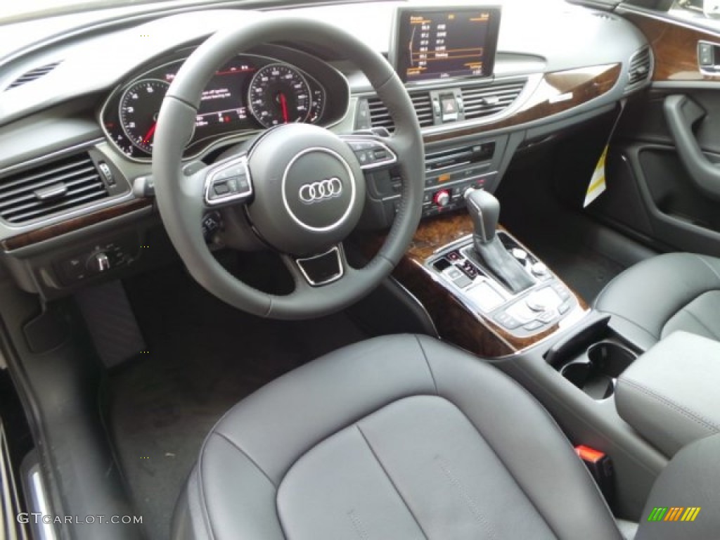 Black Interior 2016 Audi A6 3.0 TFSI Premium Plus quattro Photo #102376310