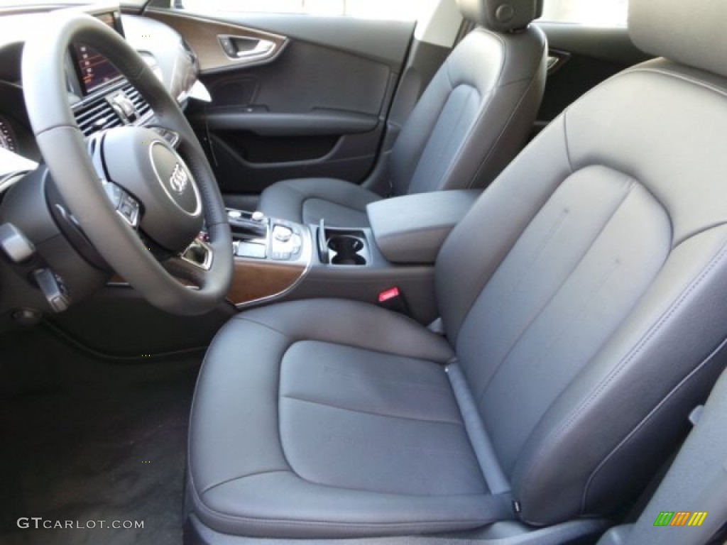 Black Interior 2016 Audi A7 3.0 TFSI Premium Plus quattro Photo #102376610
