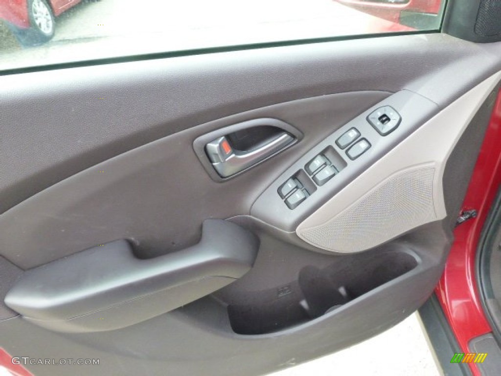2014 Tucson SE AWD - Garnet Red / Beige photo #2