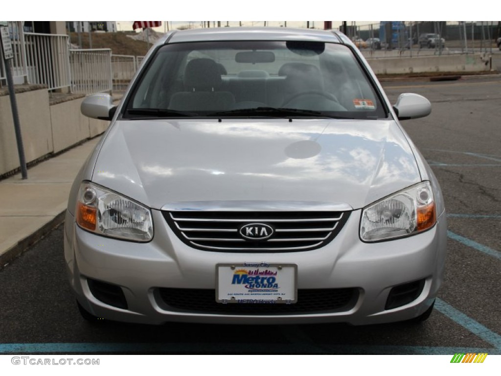 2008 Spectra EX Sedan - Silver / Gray photo #2