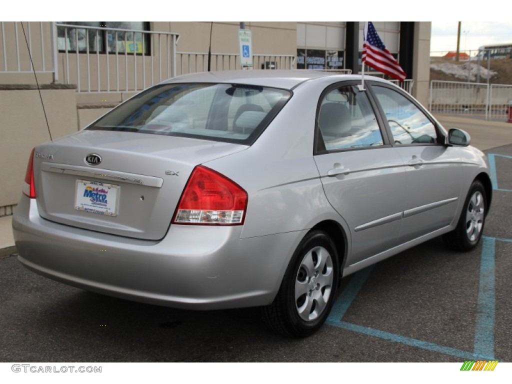 2008 Spectra EX Sedan - Silver / Gray photo #5