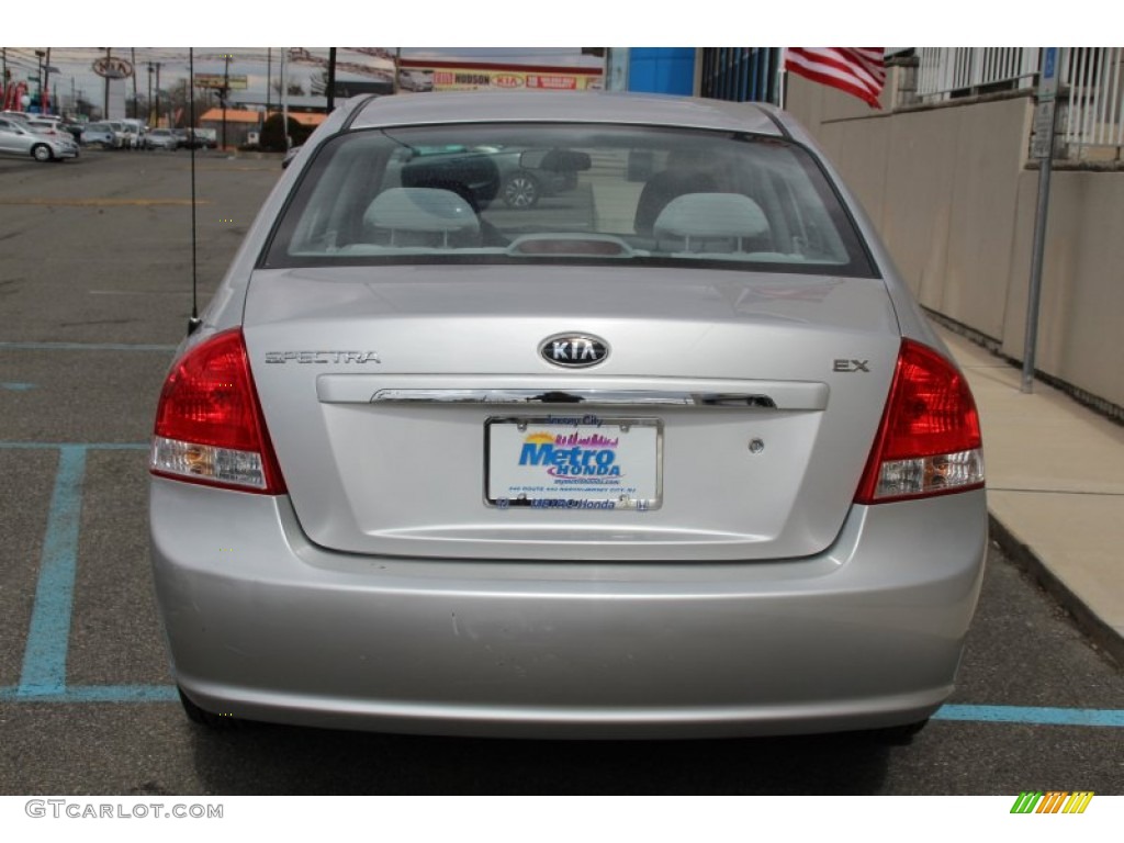 2008 Spectra EX Sedan - Silver / Gray photo #6
