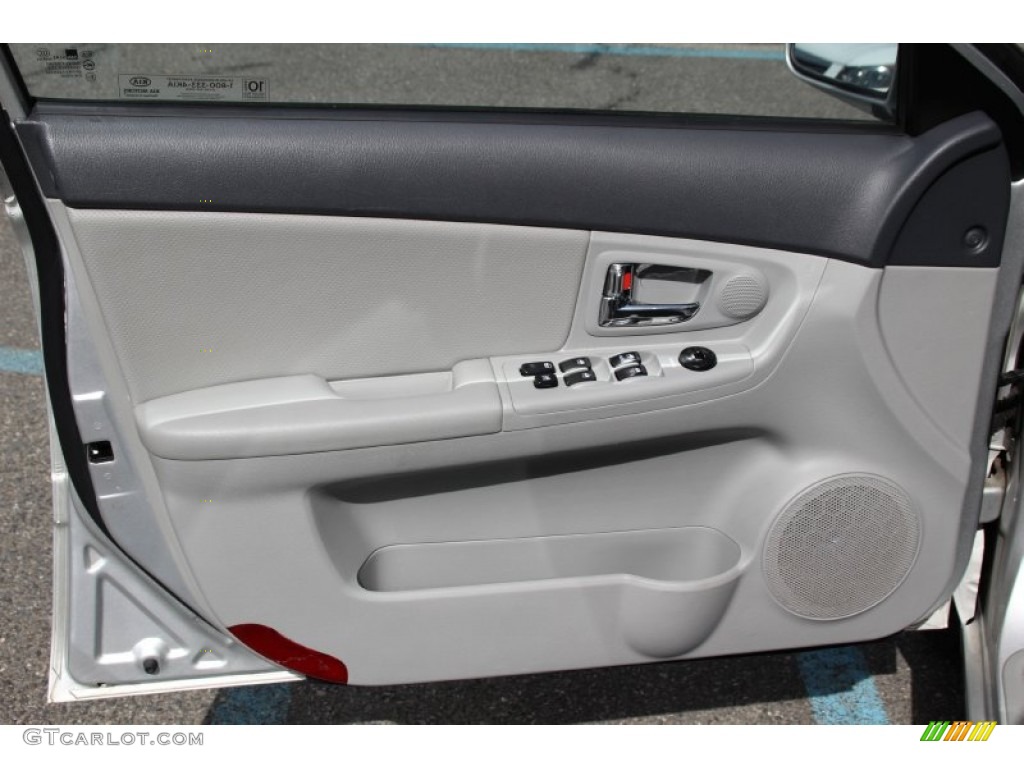 2008 Spectra EX Sedan - Silver / Gray photo #9