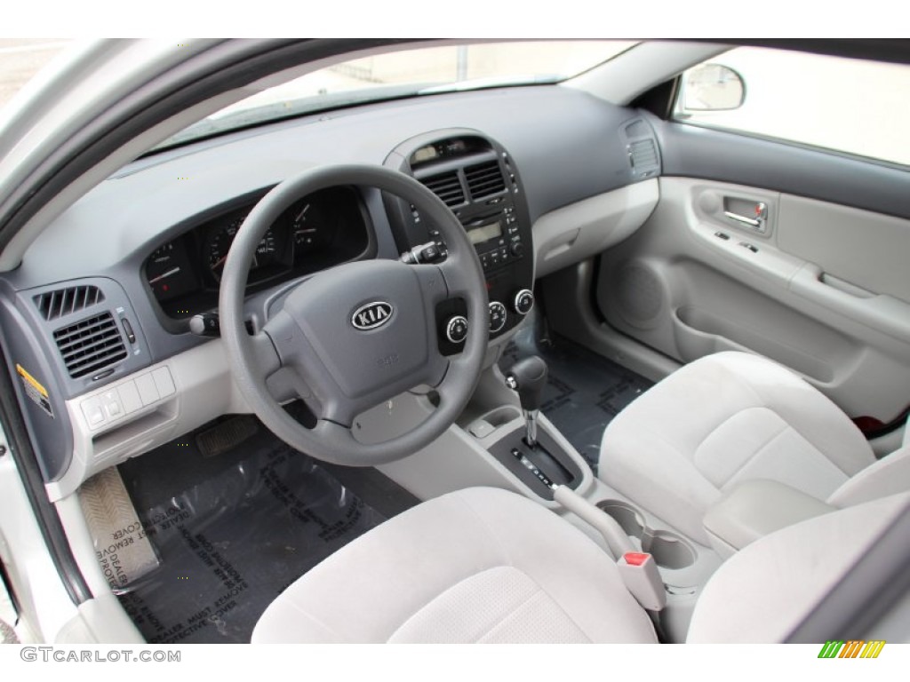 2008 Spectra EX Sedan - Silver / Gray photo #11