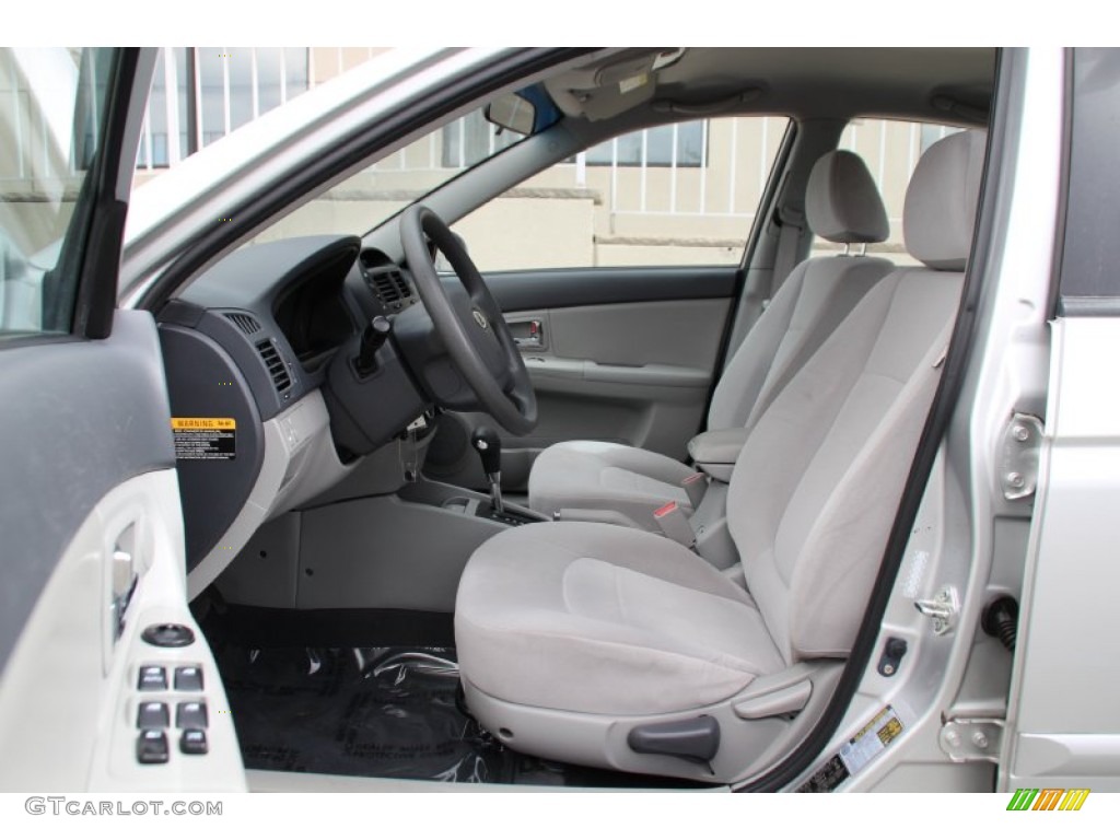 2008 Spectra EX Sedan - Silver / Gray photo #12
