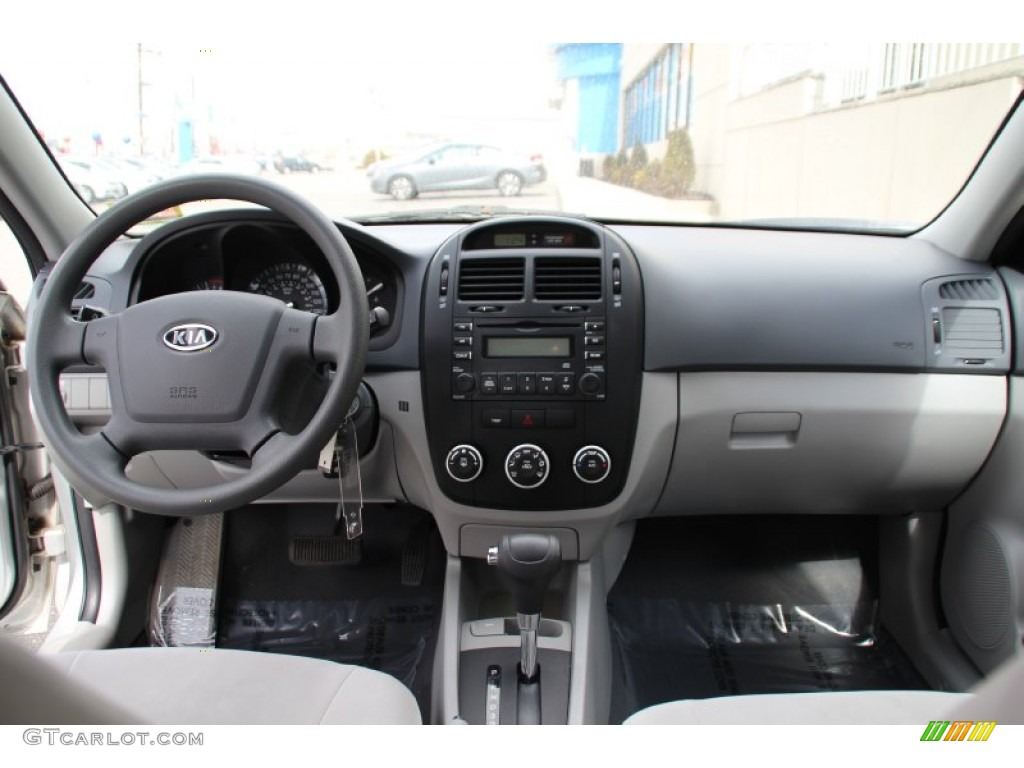 2008 Spectra EX Sedan - Silver / Gray photo #13