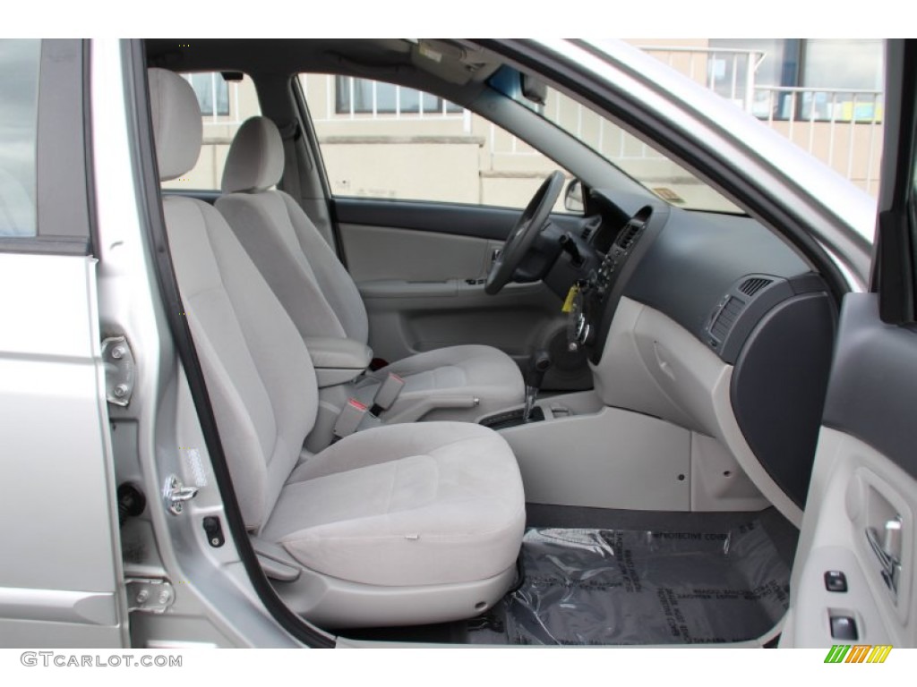 2008 Spectra EX Sedan - Silver / Gray photo #24