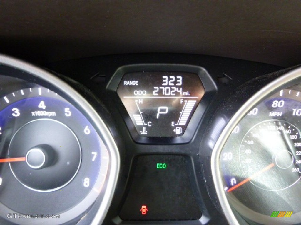 2012 Elantra GLS - Shimmering White / Beige photo #25