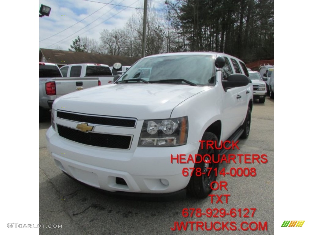 2012 Tahoe Police - Summit White / Ebony photo #1