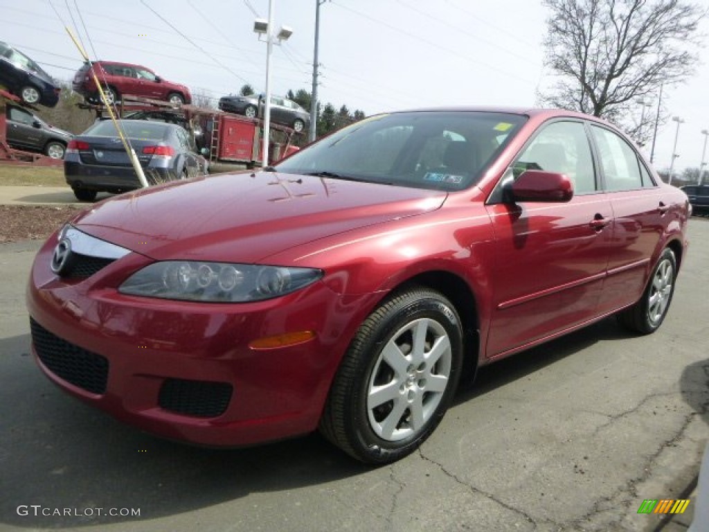 2006 MAZDA6 i Sedan - Redfire Metallic / Beige photo #4