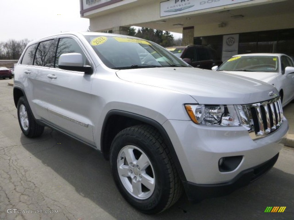 Bright Silver Metallic 2012 Jeep Grand Cherokee Laredo 4x4 Exterior Photo #102384097