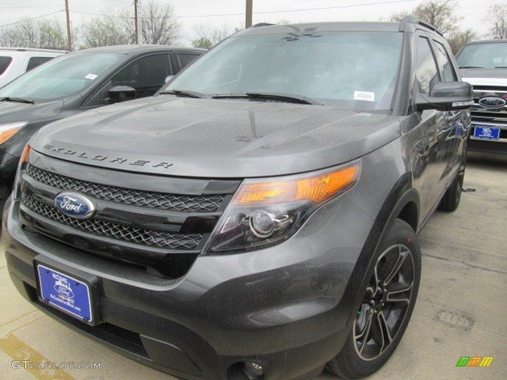 2015 Explorer Sport 4WD - Magnetic / Sport Charcoal Black photo #2