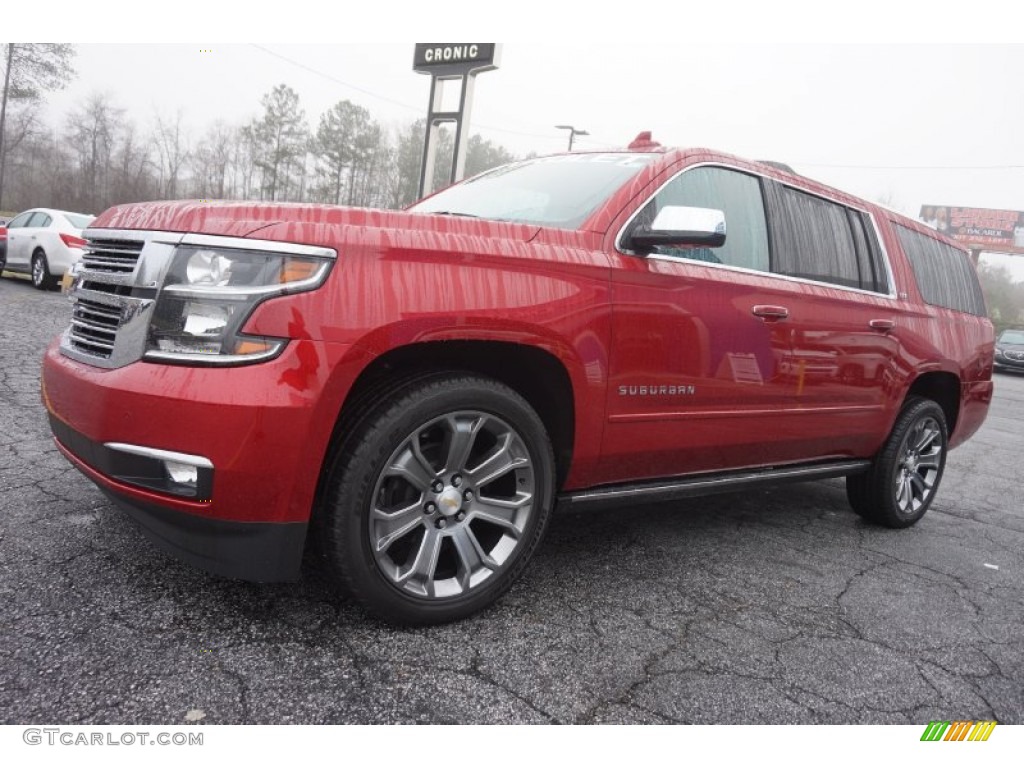 2015 Suburban LTZ 4WD - Crystal Red Tintcoat / Jet Black photo #3