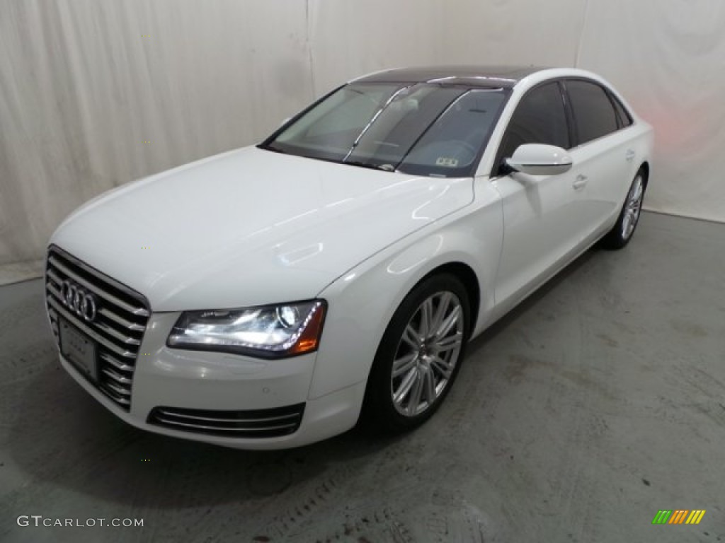 2011 A8 L 4.2 FSI quattro - Ibis White / Black photo #3