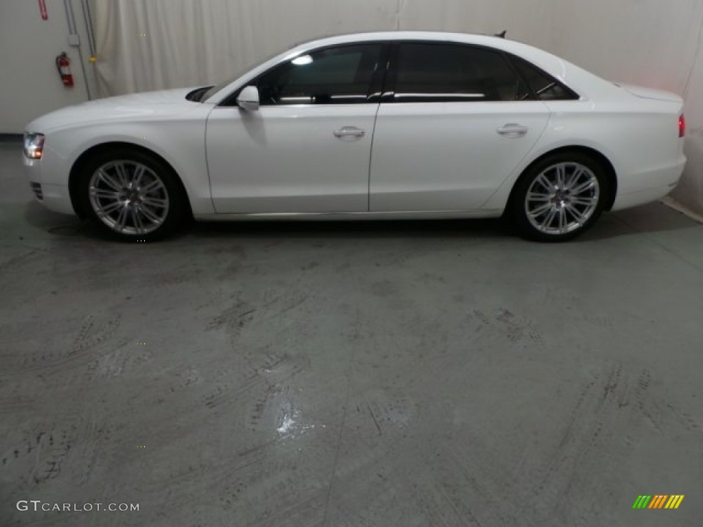 2011 A8 L 4.2 FSI quattro - Ibis White / Black photo #4