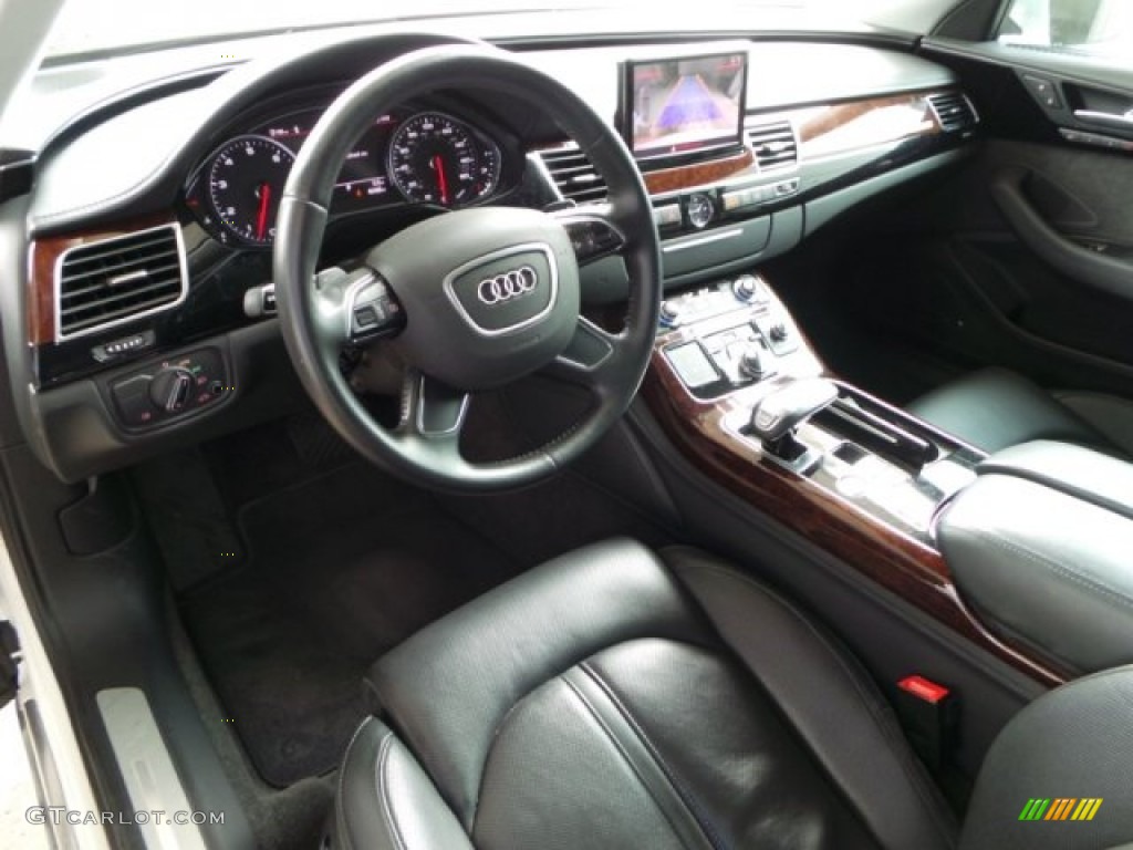 2011 A8 L 4.2 FSI quattro - Ibis White / Black photo #14