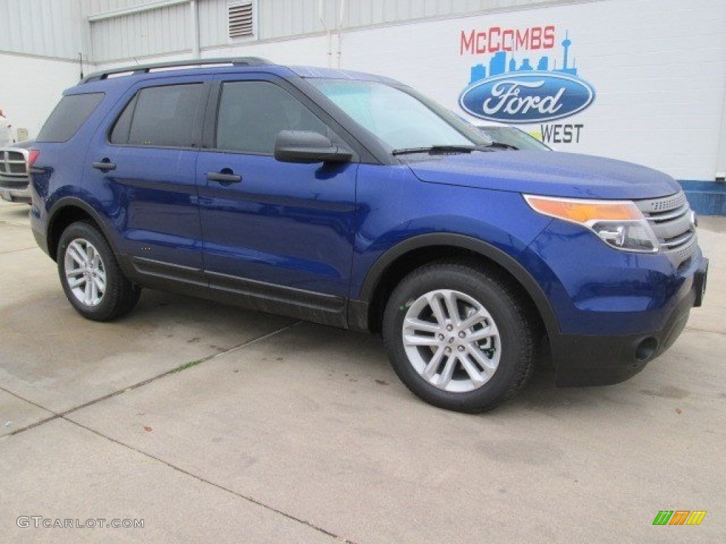 2015 Explorer FWD - Deep Impact Blue / Medium Light Stone photo #1