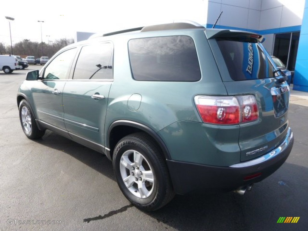 2009 Acadia SLE AWD - Silver Green Metallic / Ebony photo #3