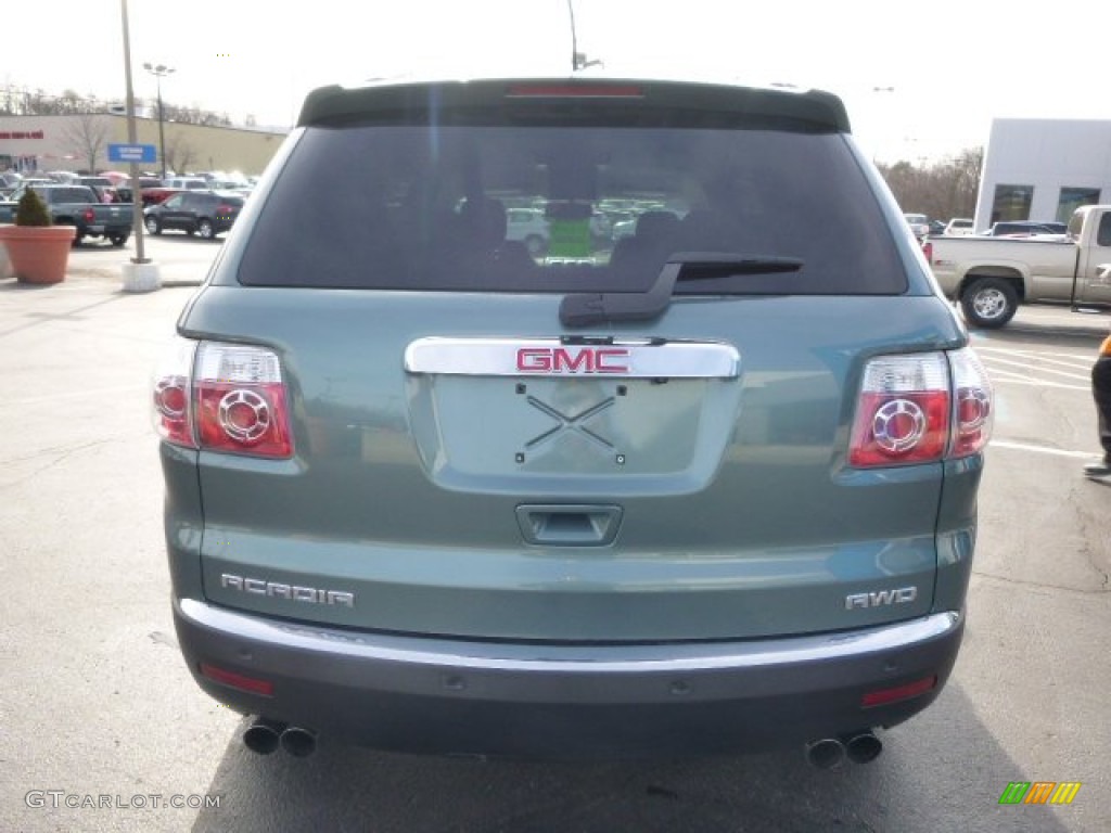 2009 Acadia SLE AWD - Silver Green Metallic / Ebony photo #4