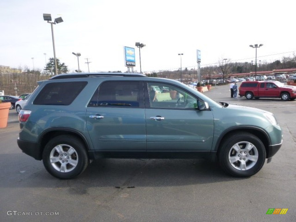 2009 Acadia SLE AWD - Silver Green Metallic / Ebony photo #6