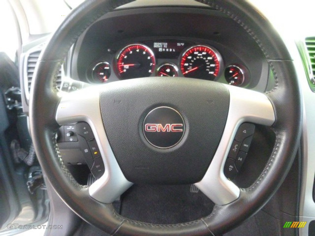2009 Acadia SLE AWD - Silver Green Metallic / Ebony photo #17