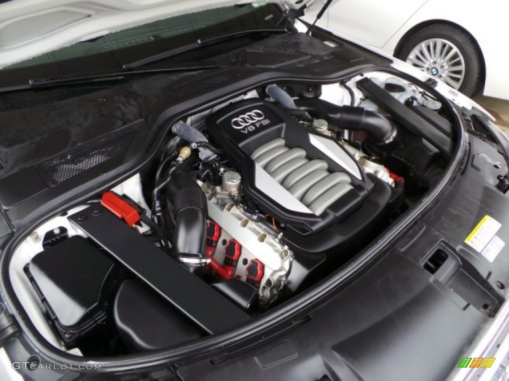 2011 A8 L 4.2 FSI quattro - Ibis White / Black photo #46