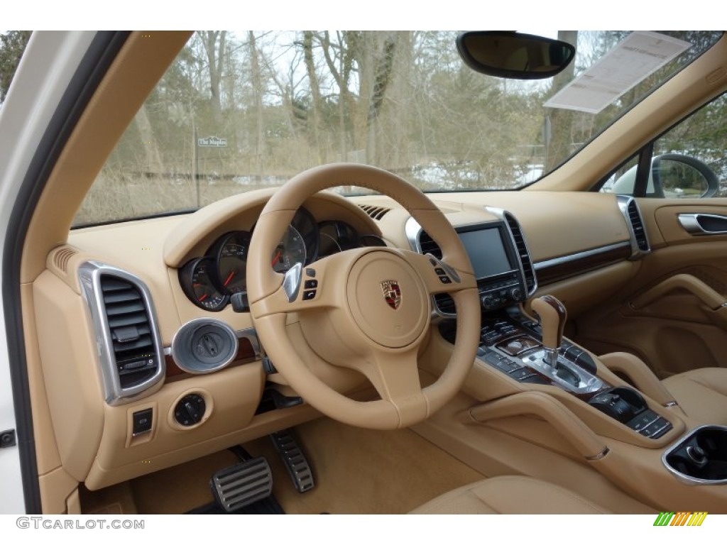 2011 Porsche Cayenne S Luxor Beige Dashboard Photo #102389948